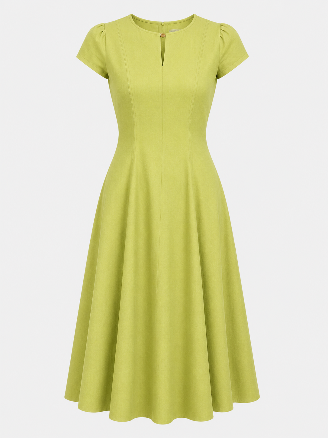 Getailleerde Maxi-jurk met Knoopdetail
